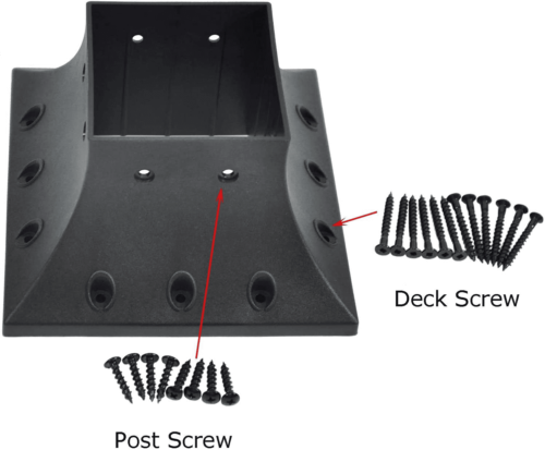 PNP114040 4X4 (ACT3.5X3.5) Inch Post Base Cover Skirt Flange Screws Porch 12 pcs