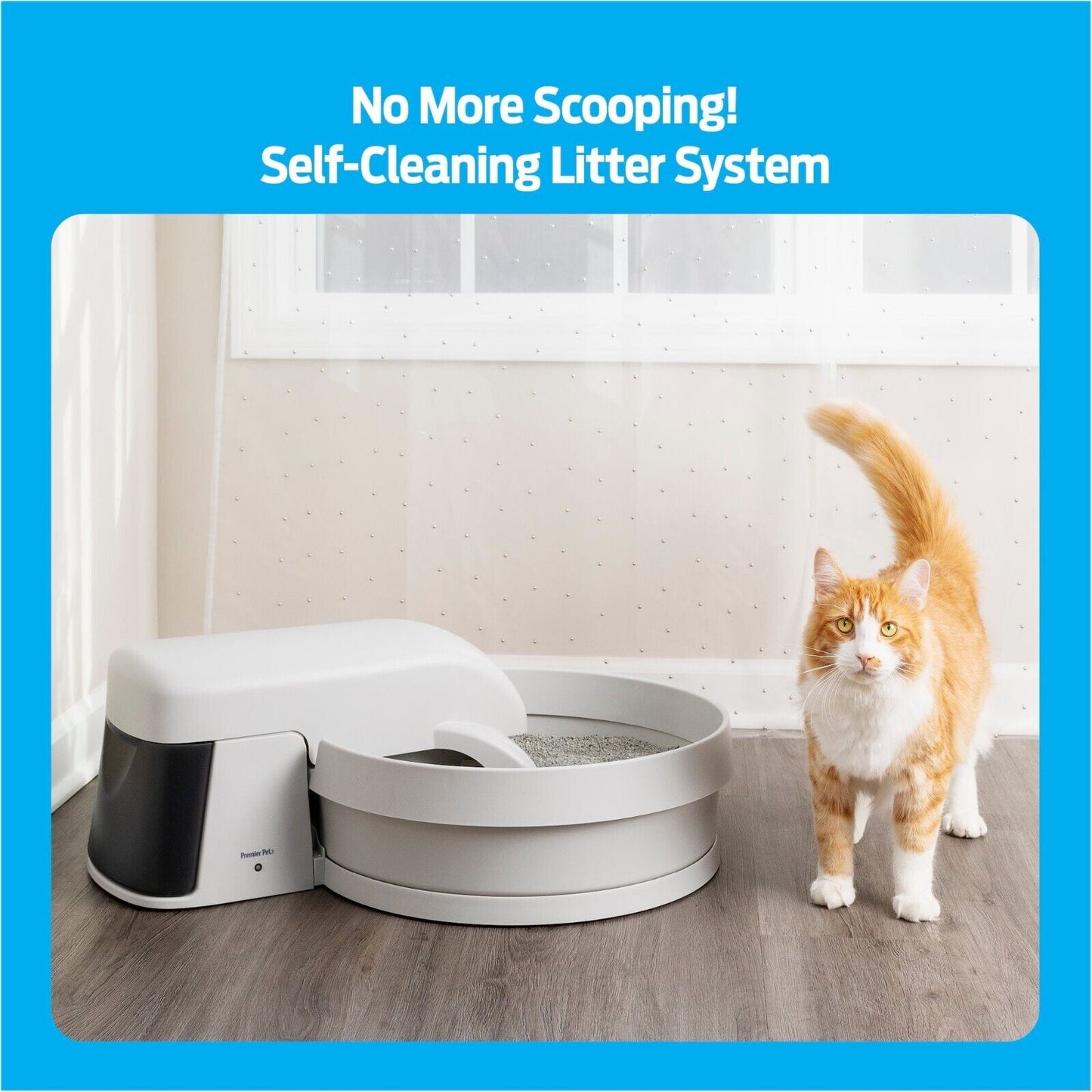 Auto-Clean Litter Box System: Self-Cleaning Litter System, No More Scooping, Aut