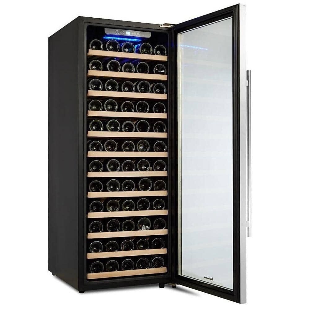 Kalamera 80 Bottle Freestanding Compressor Wine Cooler Single Zone with Touch...