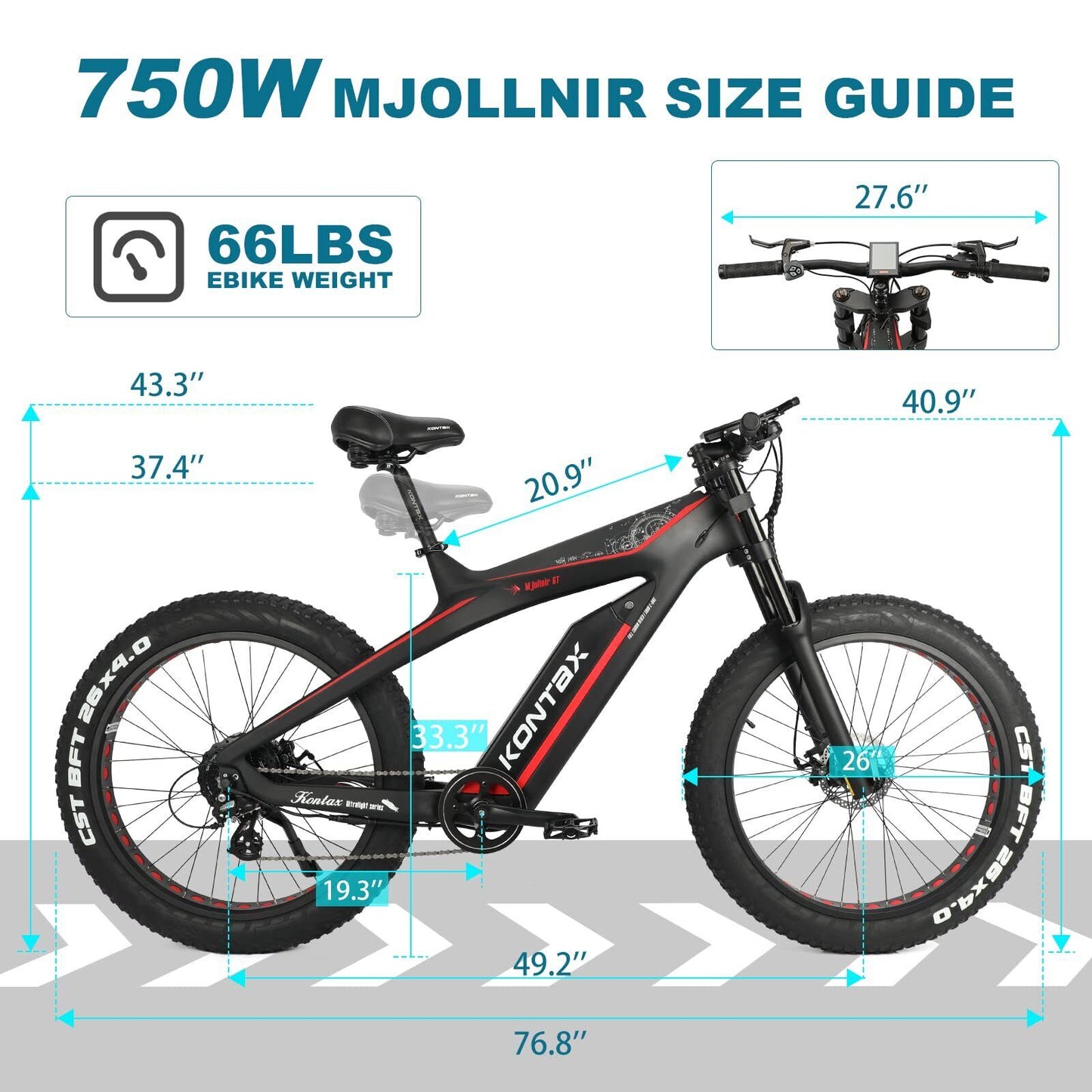 Electric Bike for Adults with 750W  Motor  Torque Sensor System Carbon Fiber