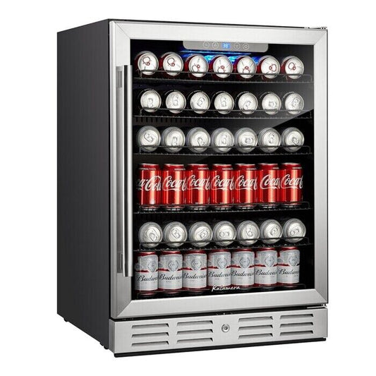 Kalamera built-in refrigerator 175 cans 12oz convertible beverage wine cooler