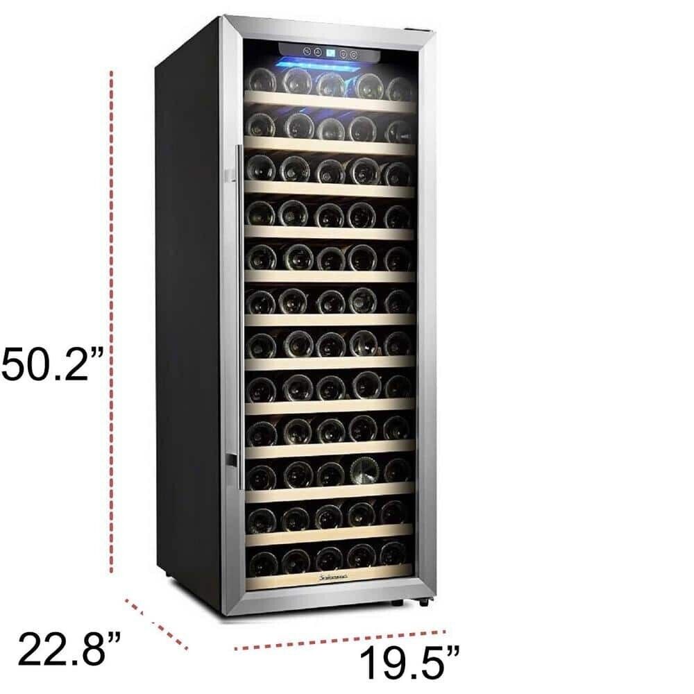 Kalamera 80 Bottle Freestanding Compressor Wine Cooler Single Zone with Touch...