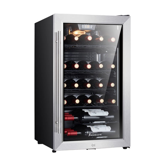 4.3 cu. ft. Single Zone 30-Bottle Free Standing Wine Cooler 50 can KRC-120WB