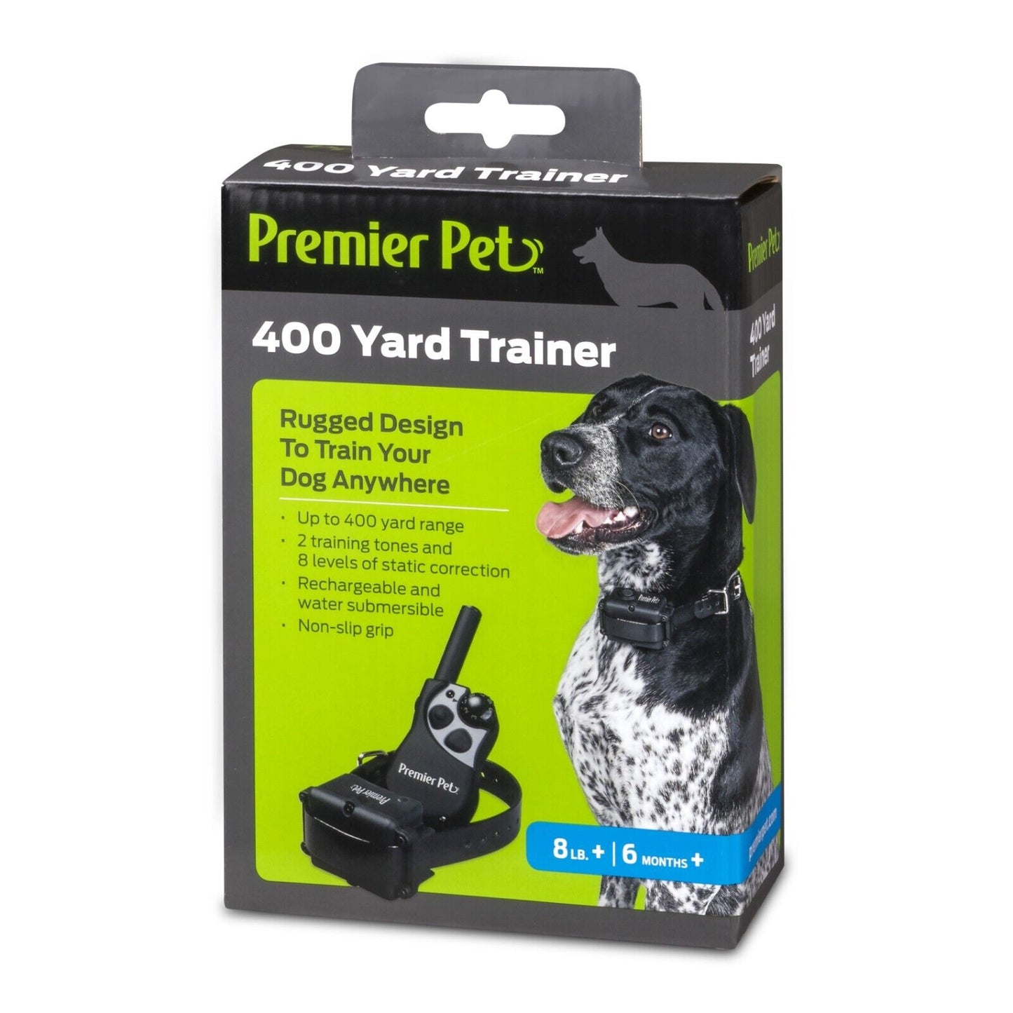 Premier Pet 400 Yard Dog Trainer Collar & Remote GDT00-16301 6mths+ / 8lbs+ NIP