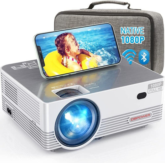 DBPOWER Q6 8000L Native 1080P WiFi Projector