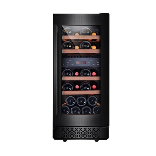 Vinocave 14.9'' width 23 Bottle Dual Zone Freestanding/Built-In Wine Refrigerato