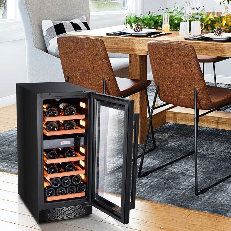 Vinocave 14.9'' width 23 Bottle Dual Zone Freestanding/Built-In Wine Refrigerato