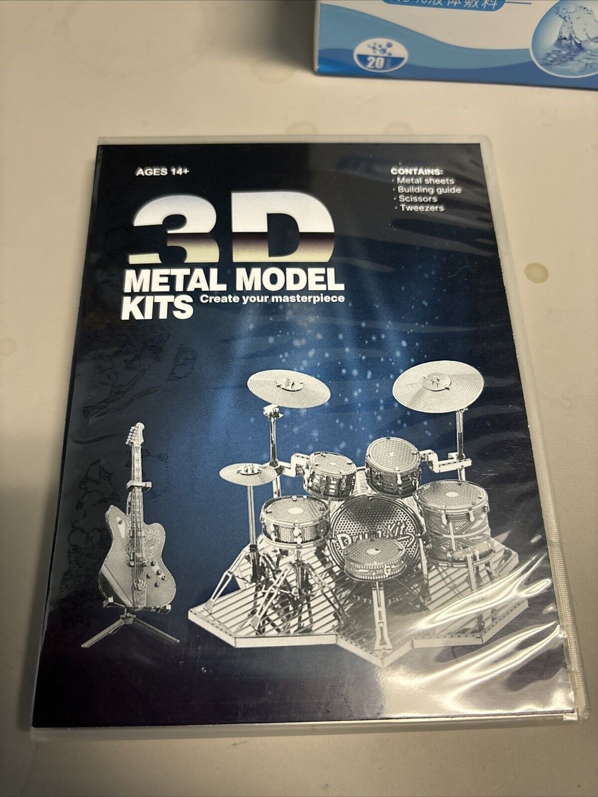 3D Metal Model Kit Drums & Guitar Set NEW