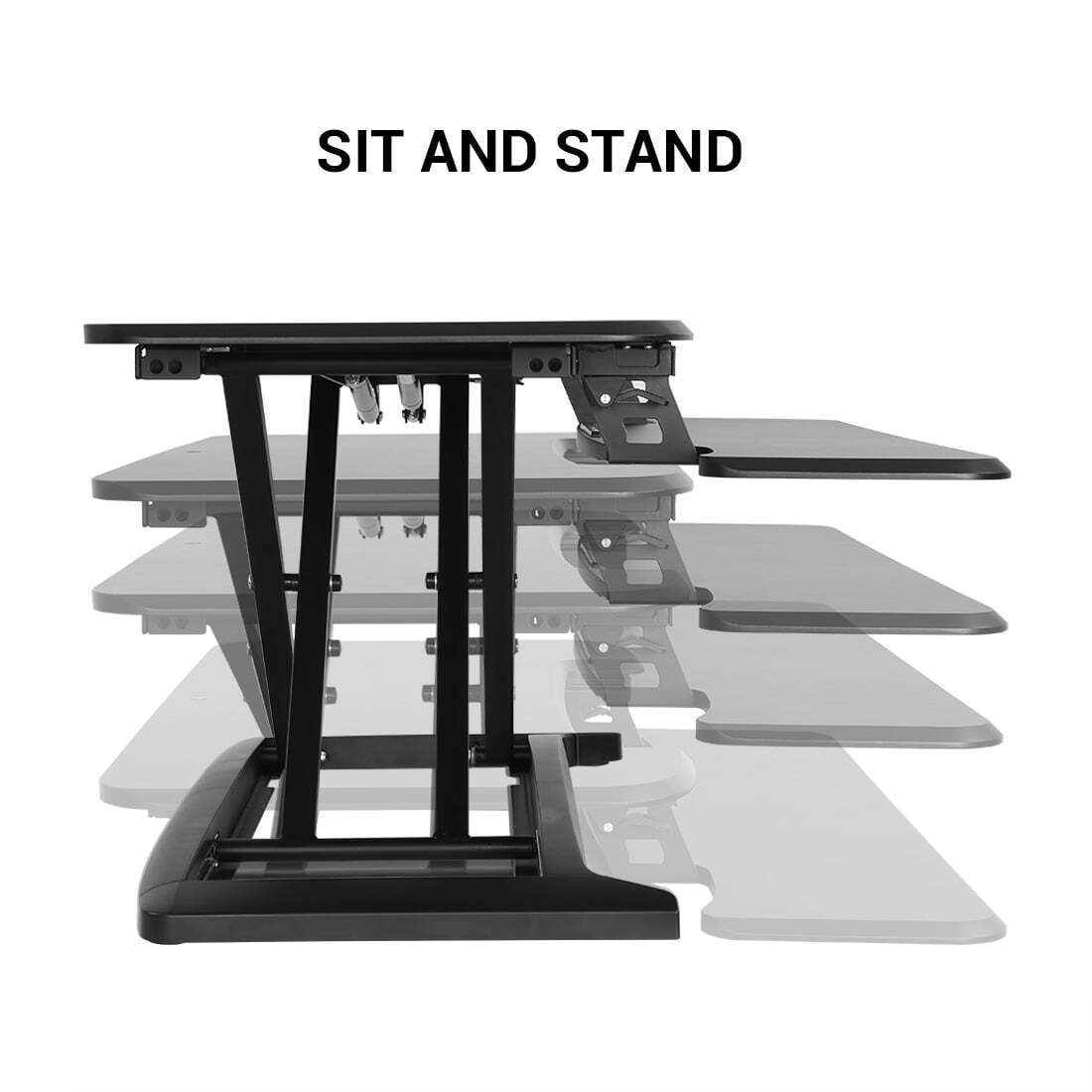 FlexiSpot M7MB Stand Up desk Converter -35" Standing desk Riser with Deep Key...