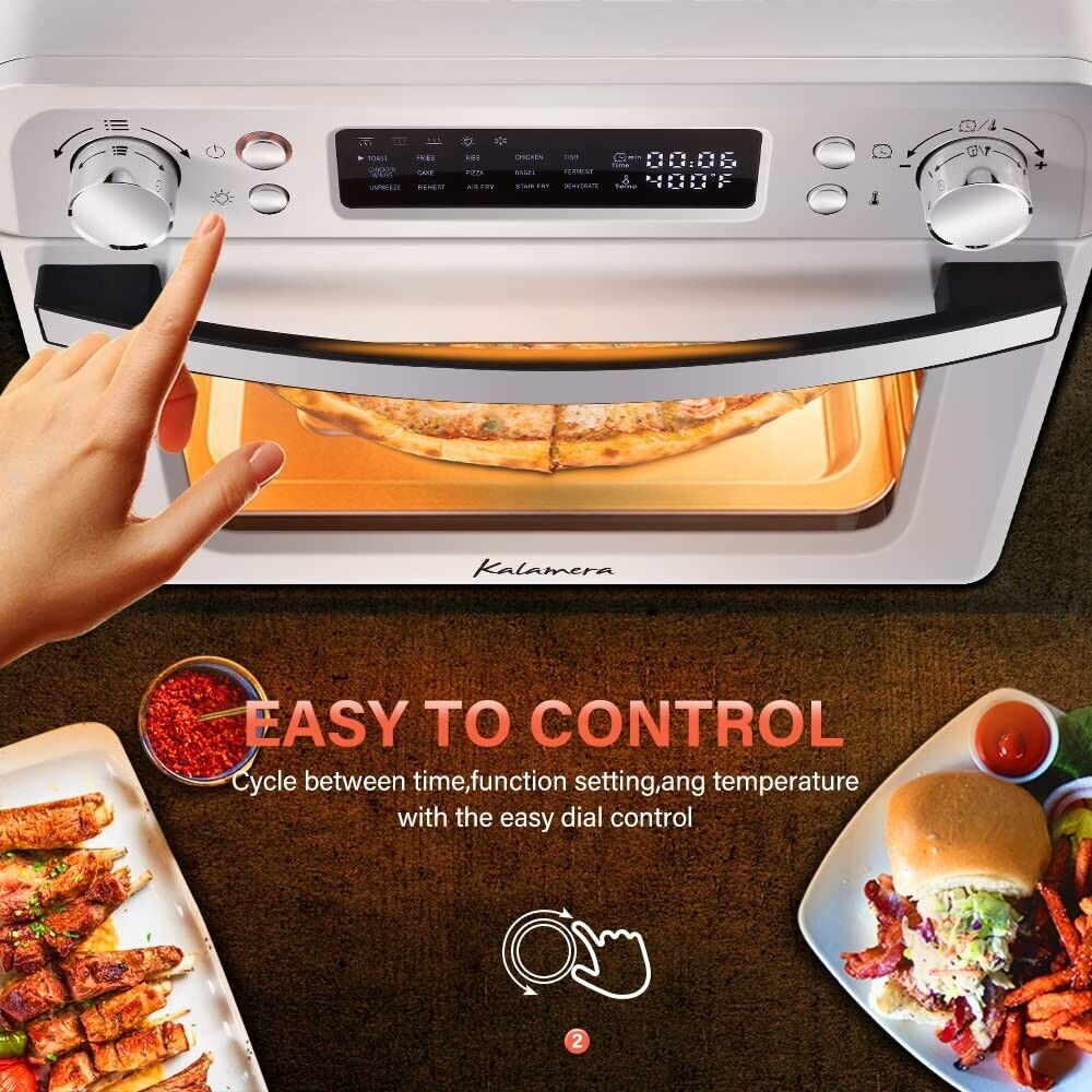 Kalamera Convection Toaster Ovens, 24 Qt Counter-top Air Fryer Toaster Oven Comb